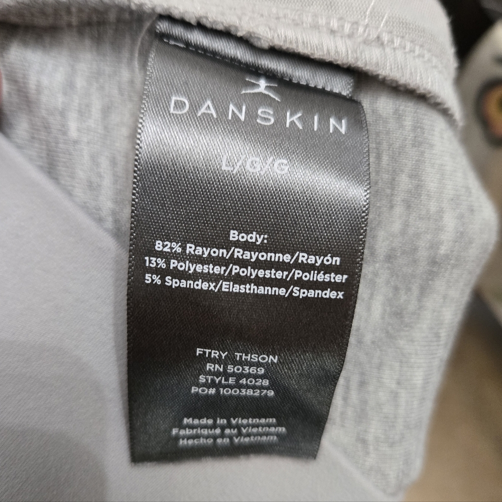 Danskin Heather Gray Casual Pants Sz Large - Picture 6 of 6